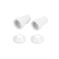 Комплекты прямого соединения для ПС с боковым подключением (г/ш) 1" х 3/4" Белый