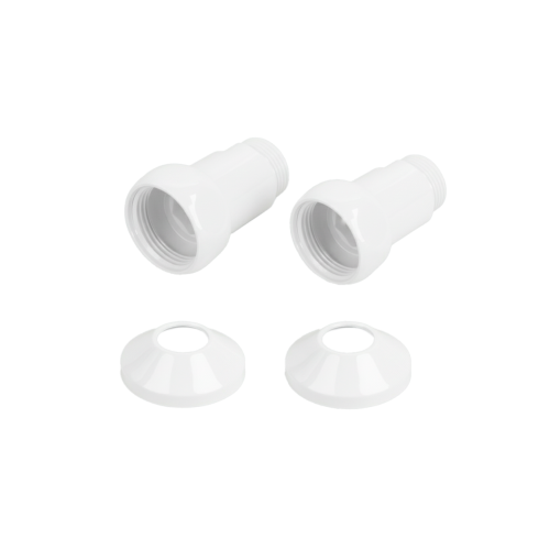 Комплекты прямого соединения для ПС с боковым подключением (г/ш) 1" х 1" Белый