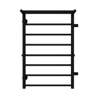 Полотенцесушитель Terminus «Аврора с 2-мя полками» П8 500х800 бп500 Черный