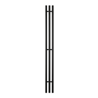 Полотенцесушитель Terminus Стойка TRIO круг 120х1200 Черный