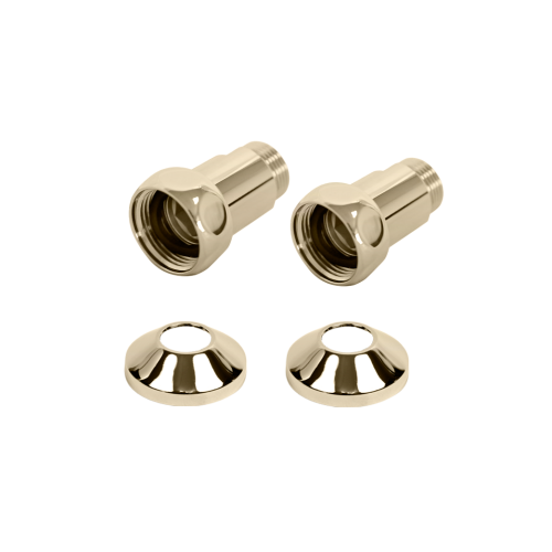 Комплекты прямого соединения для ПС с боковым подключением (г/ш) 1" х 1/2" Латунь Матовая PVD