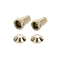 Комплекты прямого соединения для ПС с боковым подключением (г/ш) 1" х 1" Латунь Матовая PVD