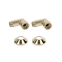 Комплекты углового соединения для ПС с боковым подключением (г/ш) 1" х 1/2" Латунь Матовая PVD