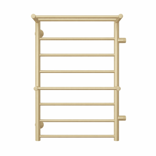 Аврора с 2 полками П8 500х800 бп500 Полотенцесушитель TERMINUS матовое золото покраска