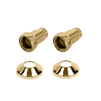 Комплекты прямого соединения для ПС с боковым подключением (г/ш) 1" х 1/2" Матовое Золото PVD