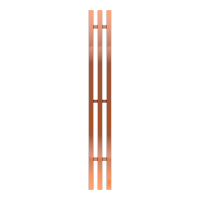 Полотенцесушитель Terminus Стойка TRIO квадрат 120х1200 Медь Матовая PVD