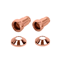 Комплекты прямого соединения для ПС с боковым подключением (г/ш) 1" х 3/4" Медь Матовая PVD