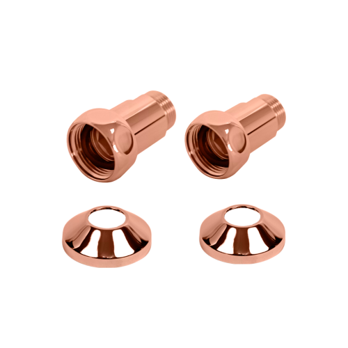 Комплекты прямого соединения для ПС с боковым подключением (г/ш) 1" х 3/4" Медь Матовая PVD