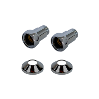 Комплекты прямого соединения для ПС с боковым подключением (г/ш) 1" х 3/4" Оружейная Сталь Матовая PVD