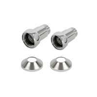 Комплекты прямого соединения для ПС с боковым подключением (г/ш) 1" х 1/2" Сатин