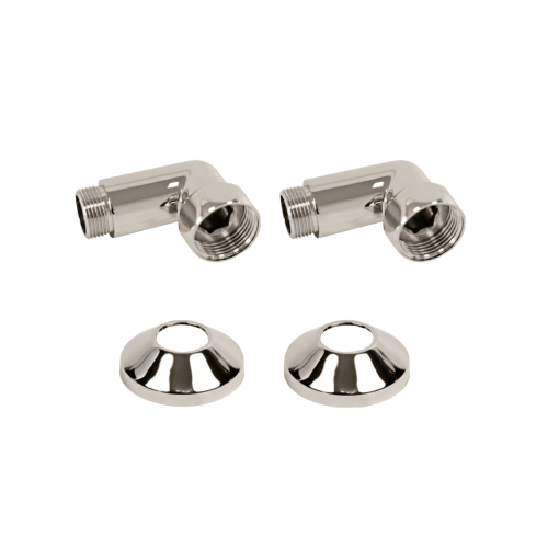 Комплекты углового соединения для ПС с боковым подключением (г/ш) 1" х 1" Сатин