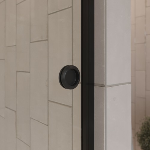 Душевое ограждение в нишу раздвижное  BEN_501_BL_C_1950x1200