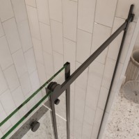 Душевое ограждение в нишу раздвижное  BEN_501_BL_C_1950x1200