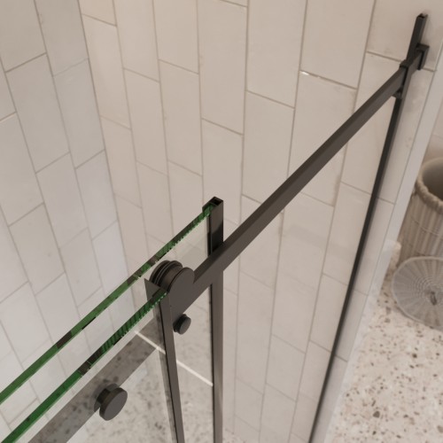 Душевое ограждение в нишу раздвижное  BEN_501_BL_C_1950x1200