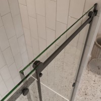 Душевое ограждение в нишу раздвижное  BEN_501_BL_C_1950x1200