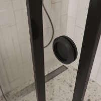 Душевое ограждение в нишу раздвижное  BEN_501_BL_C_1950x1200