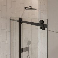 Душевое ограждение в нишу раздвижное  BEN_501_BL_C_1950x1200