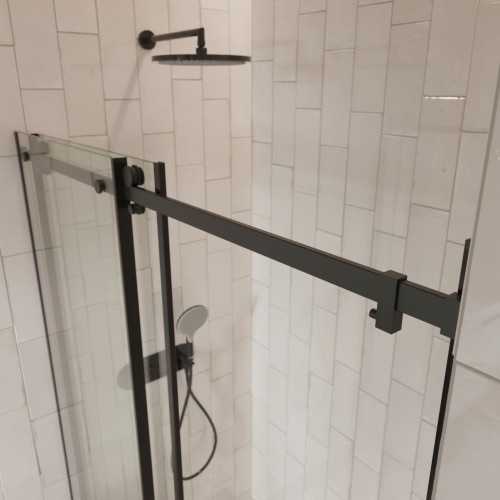 Душевое ограждение в нишу раздвижное  BEN_501_BL_C_1950x1200