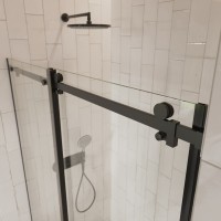 Душевое ограждение в нишу раздвижное  BEN_501_BL_C_1950x1200