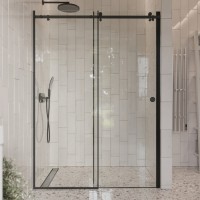 Душевое ограждение в нишу раздвижное  BEN_501_BL_C_1950x1200