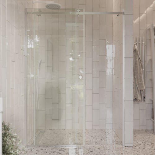 Душевое ограждение в нишу раздвижное  BEN_501_SL_C_1950x1200