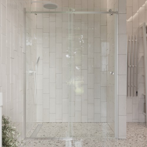 Душевое ограждение в нишу раздвижное  BEN_501_SL_C_1950x1600