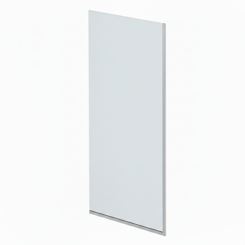 Шторка для ванны стационарная прозрачное стекло/профиль сатин 1400х600