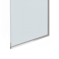 Шторка для ванны стационарная прозрачное стекло/профиль сатин 1400х600