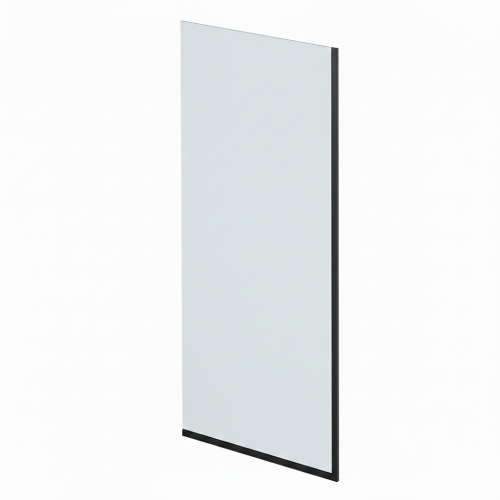 Шторка для ванны стационарная прозрачное стекло/профиль оружейная сталь 1400х600