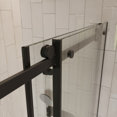 Душевое ограждение  раздвижное  BEN_501_BL_C_1950x1200x800