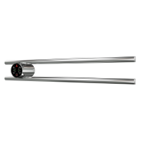 Полка Электро П2 КРУГ 500х90 NEW Хром