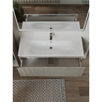 Тумба с раковиной для ванной MEBELVANN ВЕГА 120см подвесная капучино