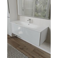 Тумба с раковиной для ванной MEBELVANN ВЕГА 120см подвесная белая