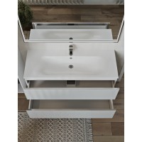 Тумба с раковиной для ванной MEBELVANN ВЕГА 120см подвесная белая