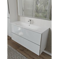 Тумба с раковиной для ванной MEBELVANN ВЕГА 120см подвесная белая