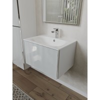 Тумба с раковиной для ванной MEBELVANN ВЕГА 60см подвесная белая