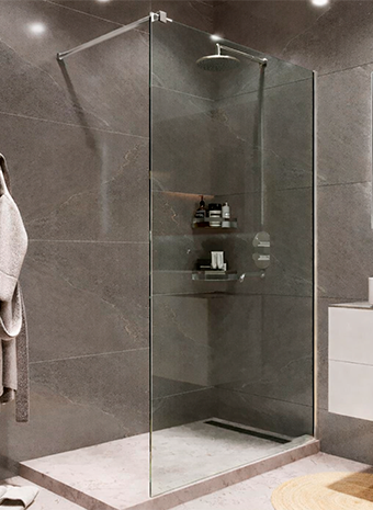 Terminus Bel расширяет палитру: новые эксклюзивные цветовые профили для душевых перегородок типа Walk-in