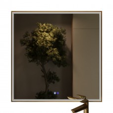 Купить Зеркала  Z_B_FR_800x800_GD Многофункциональное зеркало Fresco 800х800 (золото) в Минске и по всей Беларуси