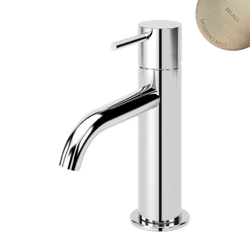 Смеситель для раковины Bruma Leaf сатин (ручка тип 2)