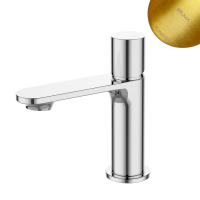 Смеситель для раковины Bruma Adagio золото матовое PVD