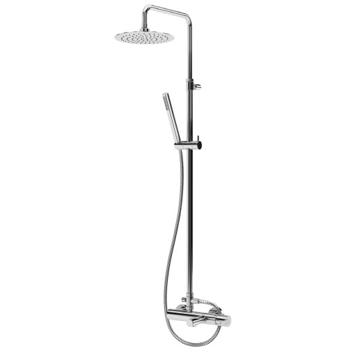 Душевая система Bruma Leaf с наливом на ванну и верхней лейкой из латуни Ø300 мм 