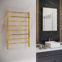 Ватикан П8 500х850 Электро Полотенцесушитель TERMINUS Брашированное золото PVD (нитрид-титановое покрытие)