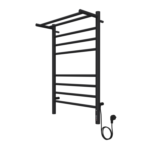 Полотенцесушитель Terminus Аврора с полкой П8 500х800 электро КС 9005 матовый