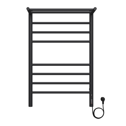 Полотенцесушитель Terminus Аврора с полкой П8 500х800 электро КС 9005 матовый