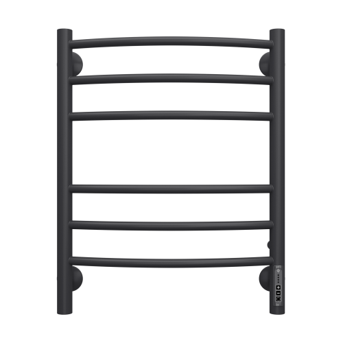 Полотенцесушитель Terminus «Классик» П6 450х600 электро КС черный матовый (new встроен диммер)