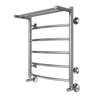 Полотенцесушитель Terminus Классик с полкой П6 500х600 Хром