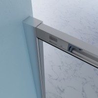 Душевое ограждение в нишу раздвижное BEN_902_SL_C_1950x1200 хромированый профиль/прозрачное стекло