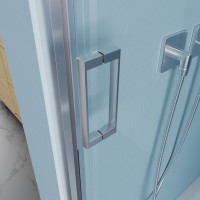 Душевое ограждение в нишу раздвижное BEN_902_SL_C_1950x1200 хромированый профиль/прозрачное стекло