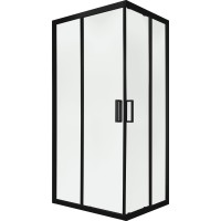 Душевой уголок слайдер Terminus Соренто 05 900х900х2000 квадрат чёрный
