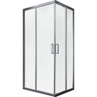 Душевой уголок слайдер Terminus Соренто 05 900х900х2000 квадрат хром